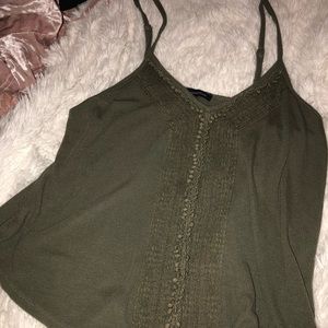 Olive green American Eagle top